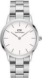 Daniel Wellington Iconic Link 36 Mm White Dial Silver Unisex Watch