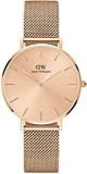 Daniel Wellington Women's Petite Unitone Mesh Strap Rose Gold Dial Analog Watch