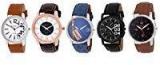 DCH Exclusive Analogue 5 Stylish Watch Combo With Multi Colour Dial For Men/Boys