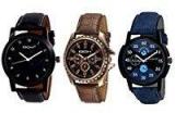 DCH Stylish Combo Pack Of 3 Wrist Watches For Men/ Boys