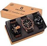 Decode Combo Of 3 Fashionable Analogue Multicolor Dial Mens And Boys Watches Combo Of 3 Fashionable Watches