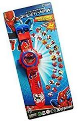 DECORVAIZ DECORVAIZ Generic Digital 24 Images Spiderman Projector Watch for Kids Unisex, Assorted Design