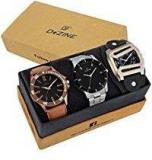 Dezine 3 Pcs Combos Of Black Coloured Quartz Watch For Men DZ CMB 7