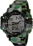 Digital Army Green Black Dial Kids Watch For Boys & Girls