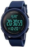 Digital Black Dial Men's Watch 1257 Blue