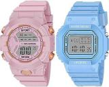 Digital Boy's And Girl's Watch Pack Of 2 DIGI 07 08 VAR 5 Grey Dial Multicolour Strap