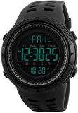 Digital Boys' Watch Black Dial Black Colored Strap