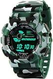 Digital Men's & Boys' Watch Black Dial Green Colored Strap