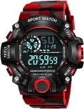 Digital Sports Multi Functional Black Dial Watch For Mens Boys 315RED