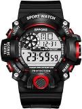 Digital Sports Multi Functional Boy's And Men's Watch DIGI 025 Black Dial Black Strap