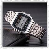 Digital Square Dial Vintage Unisex Wrist Watch For Men Women WCH70