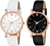 DREALEX Women Watches, Ladies Watches Analogue Leather Strap Girls & Women's Watch Black & White Dial Black & White Colored Strap Pack Of 2