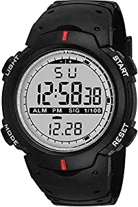 Digital Black Dial Sports Watch for Boy's & Men's