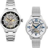 Earnshaw Baron & Anning Analog Silver Dial Unisex's Watch ES 8229 SET 02