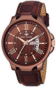 Eddy Hager Brown Day & Date Men's Watch EH 164 BR