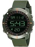 EDDY HAGER EH 800 Digital Men's Watch Black Dial Green Colored Strap