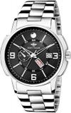 EDDY HAGER Time Teacher Display Black Dial Day And Date Men's Watch