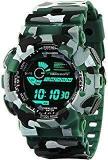 Emartos Army Green Digital Black Dial Sports Men's And Boy's Watch Cloxa