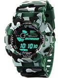 Emartos Digital Men's & Boys' Watch Black Dial Green Colored Strap