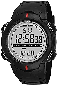 Emartos Digital Men's & Boys' Watch Multicolour Dial Black Colored Strap