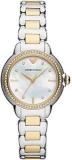 Emporio Armani Stainless Steel Analog White Dial Women Watch Ar11524, Multi Color Band