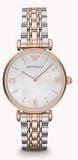 Emporio Armani Stainless Steel Gianni T B Analog Mother of Pearl Dial Women Watch Ar1683, Multi Color Band