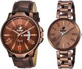 Espoir Analog Brown Dial Unisex's Watch ESP778812