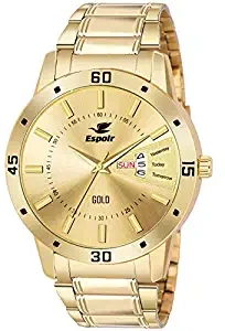 Espoir Analog Gold Dial Men's Watch ESP12459