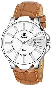 Analog White Dial Men's Watch ES133