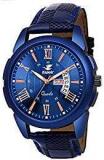 Espoir Analogue Blue Dial Day And Date Boy's And Men's Watch CheckBlueRay0507 Blue