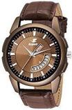 Espoir Analogue Brown Dial Day And Date Men's Boy's Watch Smith0507