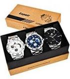 Espoir Combo Of 3 Analogue Multicolor Dial Mens Watches Combo 109 Espoir Bahubali