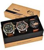 Espoir Combo Of 3 Cool Blk Kranti Analogue Multicolor Dial Mens Watches Combo Cool Blk Kranti