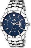 Espoir Stainless Steel Day And Date Blue Dial Analog Mens Watch Nail0507