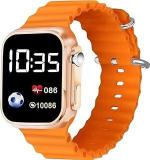 EVOTECH Digital Ultra Smart Earth Waterproof LED Display Kids Watch For Boys & Girls, Men And Women, Birthday Christmas Gift, Age 4 15 Years Orange