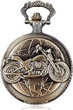 Exciting Lives Vintage Motorbike Pocket Watch Keychain Gift For Father's Day, Birthday, Anniversary, Valentine's Day, For Valentine, Christmas Day Gift For Father, Dad, Papa, Brother, Boyfriend, Friend Keyring