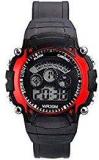 FAAS Digital Sports Black/Red Unisex Watch 7 Lights Good Gift For Your Loved One Age 6 To 15 Years