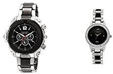 Fabiano New York Black & Silver Analog Unisex Wrist Watch