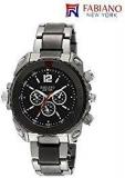 Fabiano New York Black & Silver Mens & Boys Casual Analog Wrist Watch