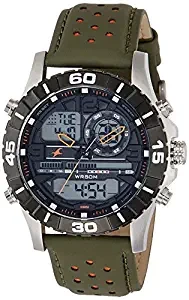 Analog Digital Black Dial Men's Watch NL38035SL03