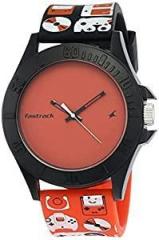 Fastrack Analog Red Dial Unisex Adult Watch 68013PP02