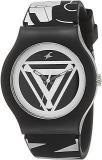 Fastrack Analog White Dial Unisex Adult Watch 9915PP90/9915PP90