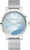 Fastrack Bare Basics Analog Blue Dial Women's Watch 6222SM02/NP6222SM02 Stainless Steel, Steel Strap