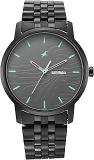 Fastrack Black Dial Analog Watch For Men 3295NM01 Stainless Steel, Black Strap