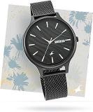 Fastrack Black Dial Analog Watch For Women NR6207NM01 Stainless Steel, Black Strap