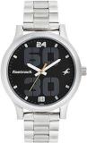 Fastrack Black Dial Silver Band Analog Stainless Steel Watch For Men NR38051SM07