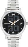 Fastrack Bold Quartz Analog Black Dial Stainless Steel Strap Watch For Guys NS38051SM07