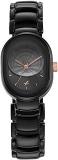 Fastrack Brass Grey Dial Analog Watch for Women Nr6274Km01, Black Band