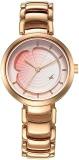 Fastrack Brass Pink Dial Analog Watch For Women Nr6277Wm01, Pink Band