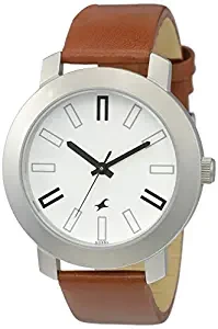 Casual Analog White Dial Men's Watch NK3120SL01